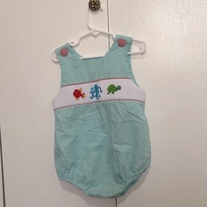 Boys smocked bubble, sea creatures